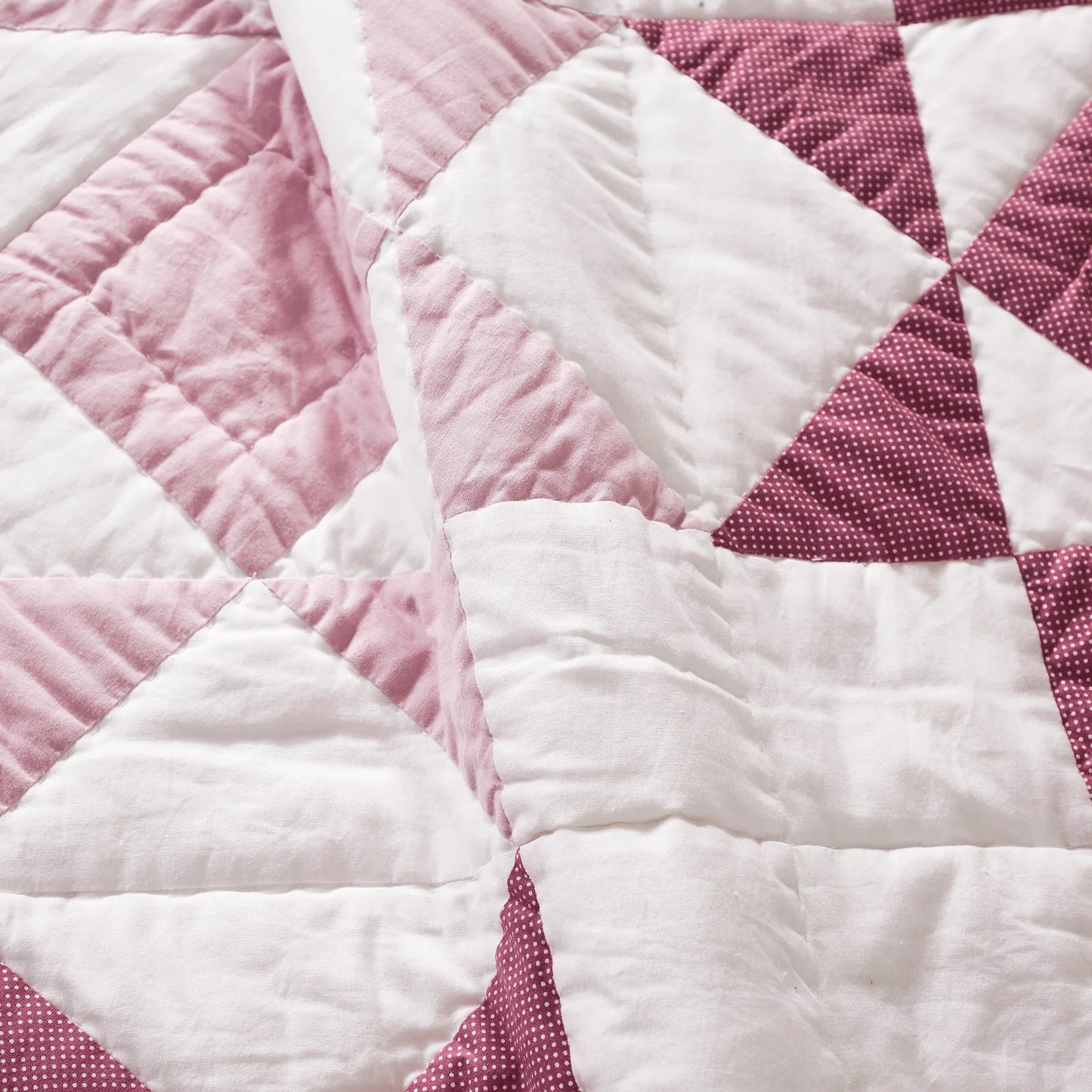 abigail pink quilted throw blanket