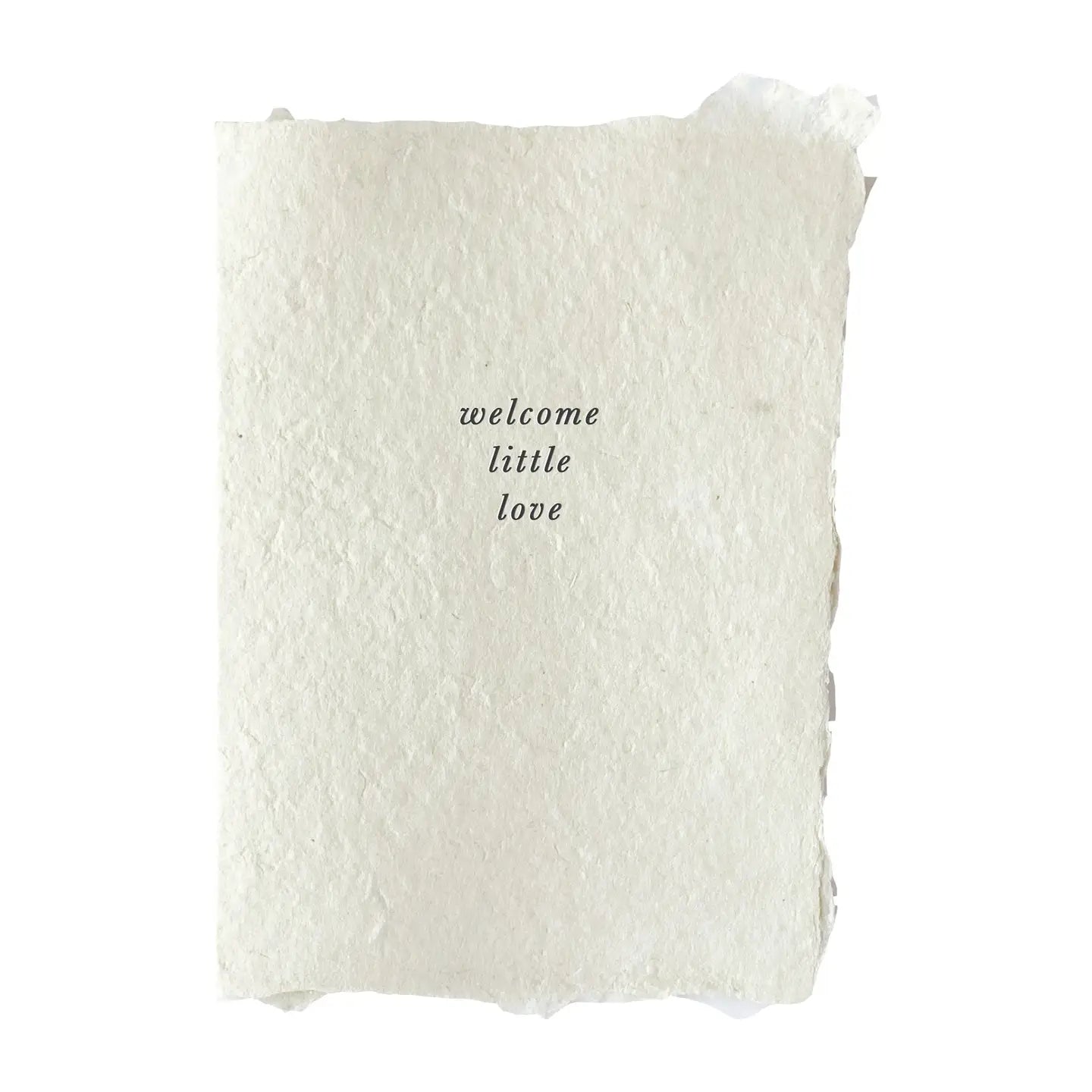 welcome little love - card