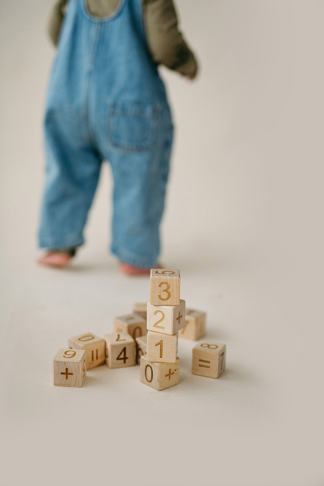 wooden number blocks
