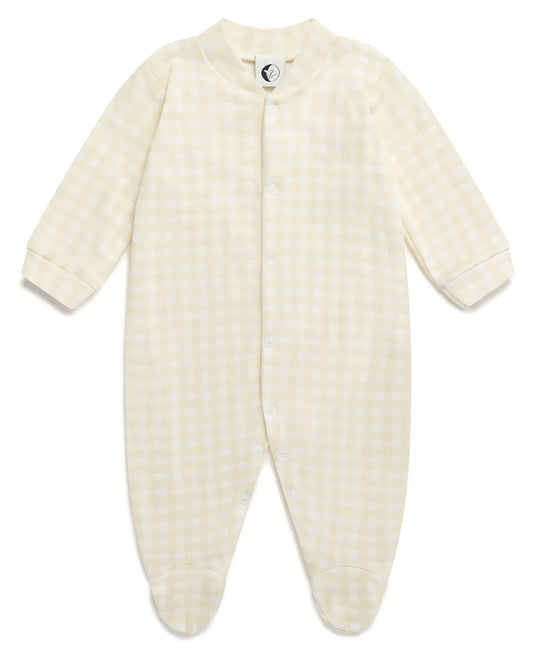 baby sleepsuit- buttermilk