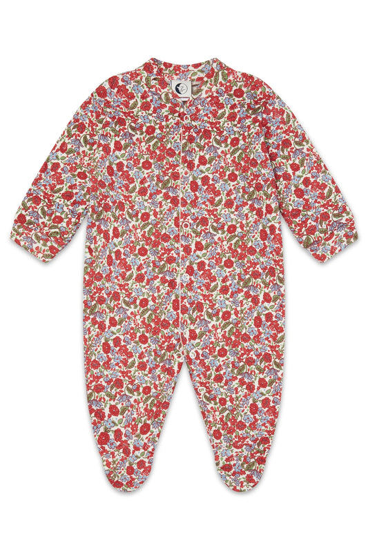 baby sleepsuit- festive floral