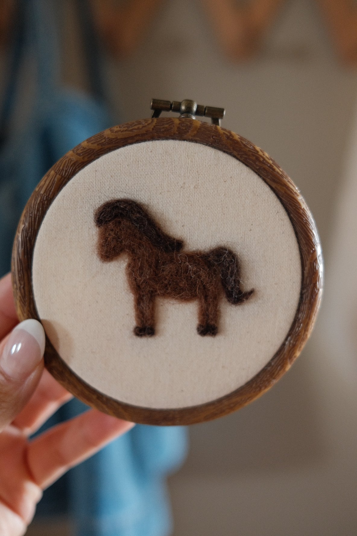 hand felt embroidery