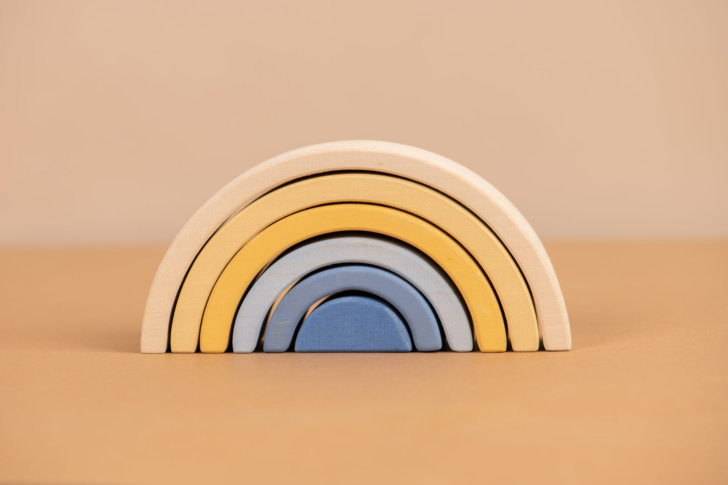 wooden mini rainbow stackers