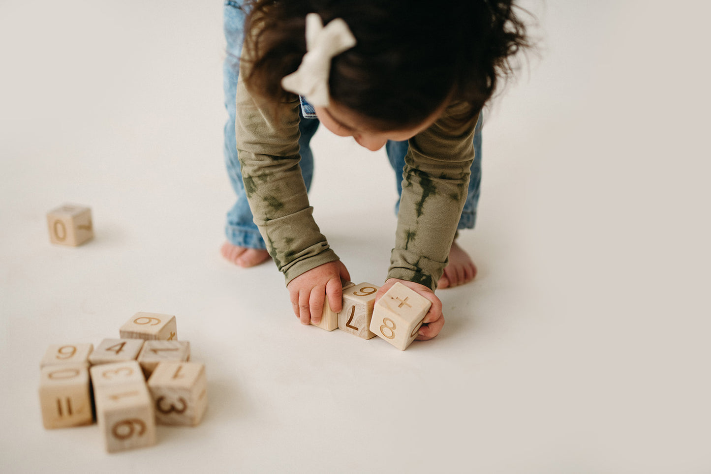 wooden number blocks