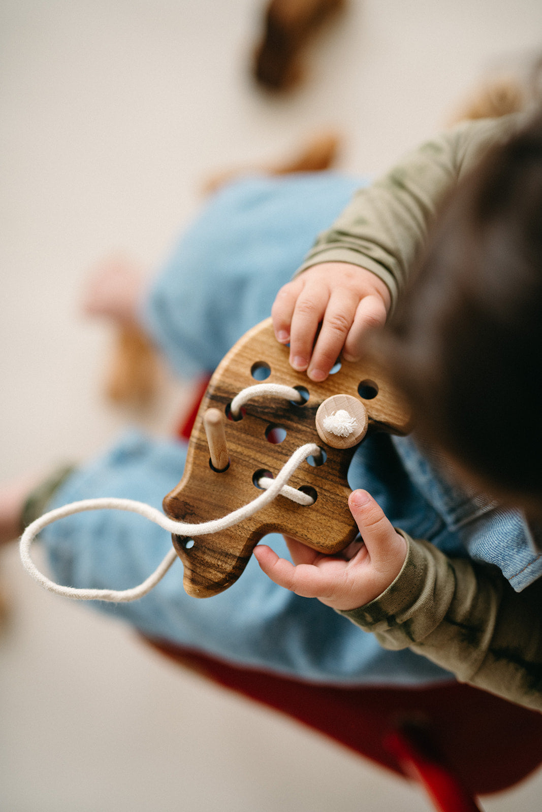 wooden lacing toys