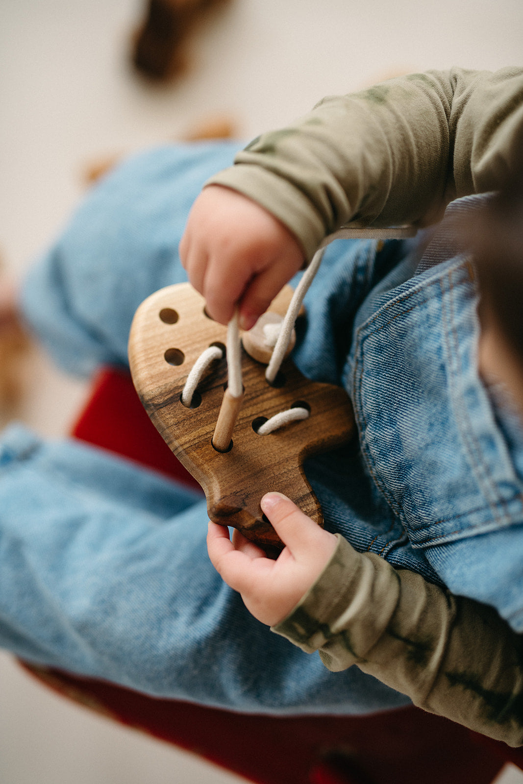 wooden lacing toys